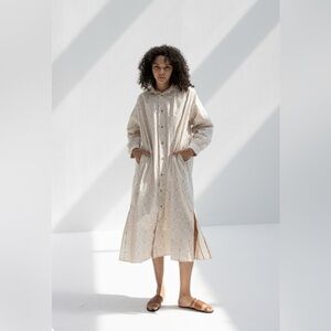 Ichi Antiquities Cotton Dobby Dress